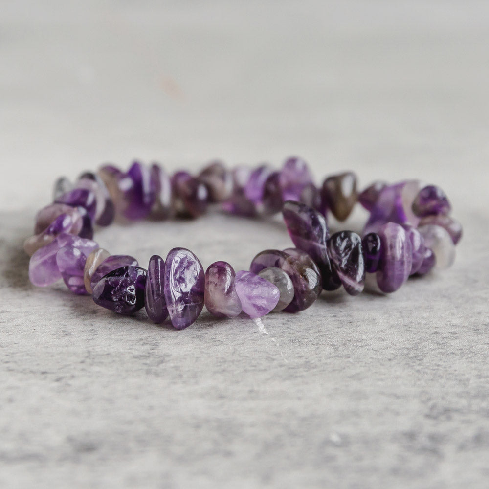 Reikistal 【Chips Bracelet 】Dream Amethyst