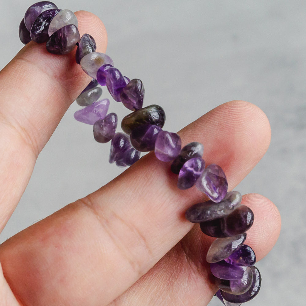 Reikistal 【Chips Bracelet 】Dream Amethyst