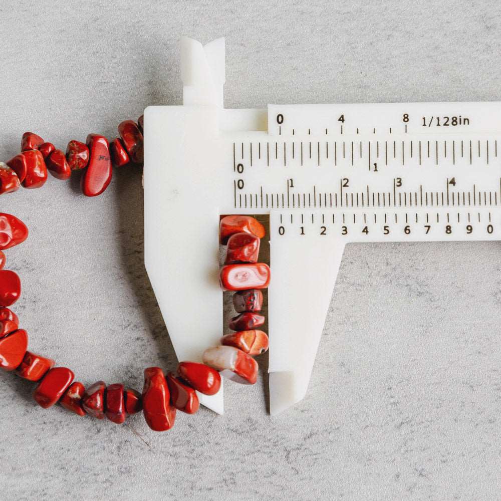 Reikistal 【Chips Bracelet 】Red Jasper