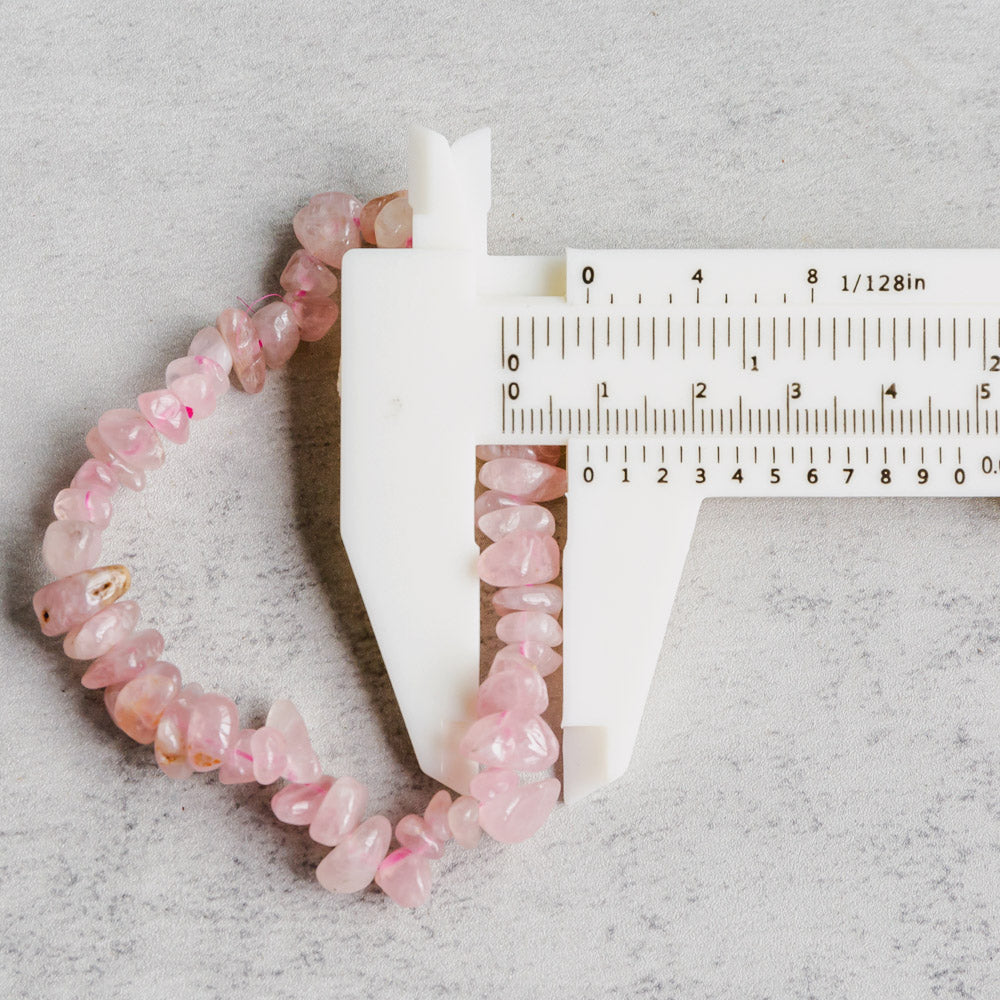 Reikistal 【Chips Bracelet 】Rose Quartz