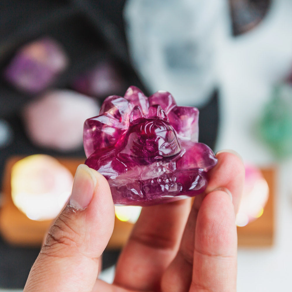 Reikistal Crystal Fluorite Carving