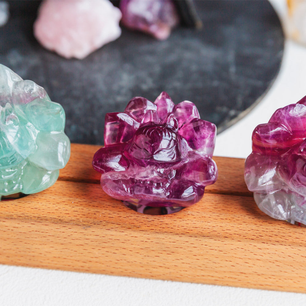 Reikistal Crystal Fluorite Carving