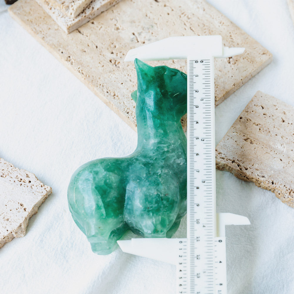 Reikistal Green Strawberry Quartz Llama