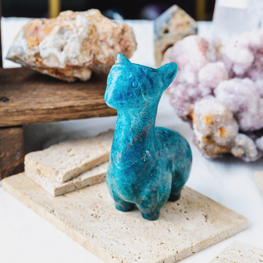 Reikistal Blue Apatite Llama