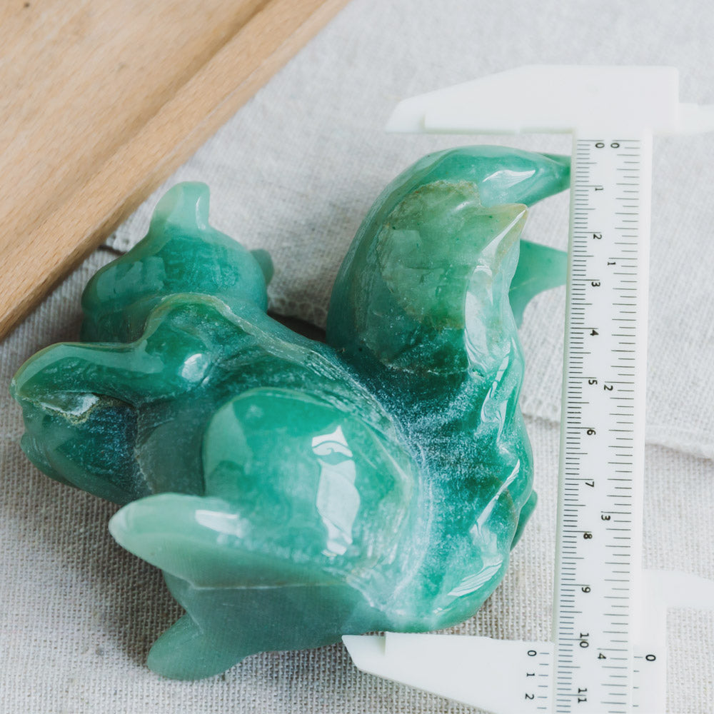 Reikistal Green Aventurine Squirrel