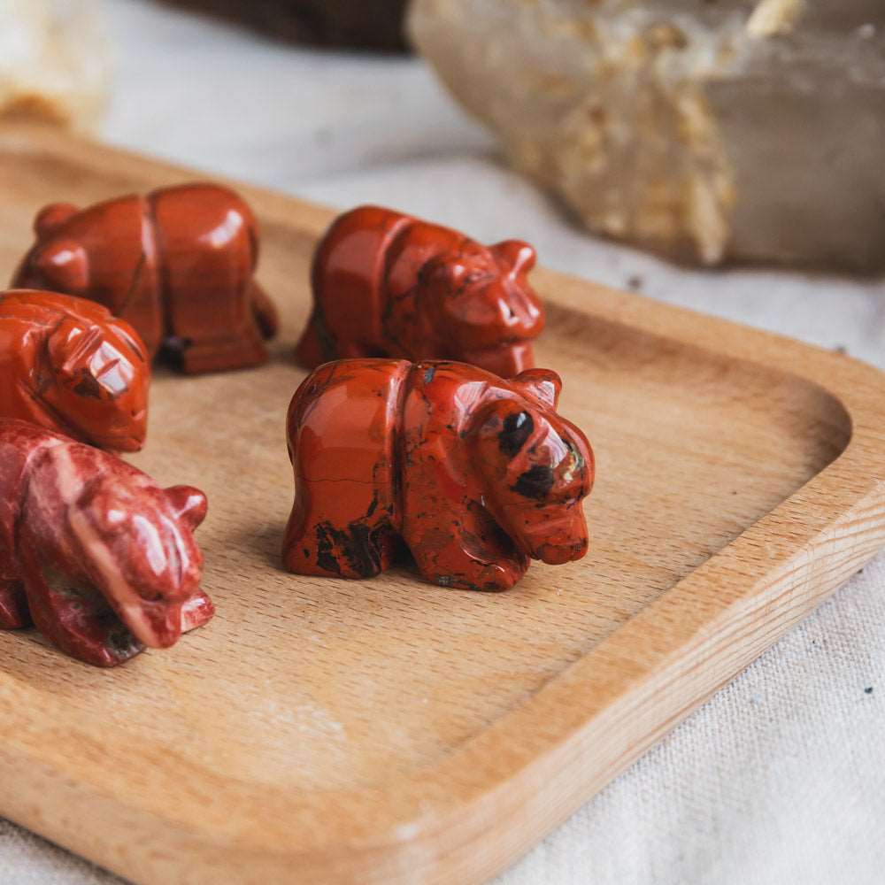 Reikistal 1.5‘’Red Jasper Bear