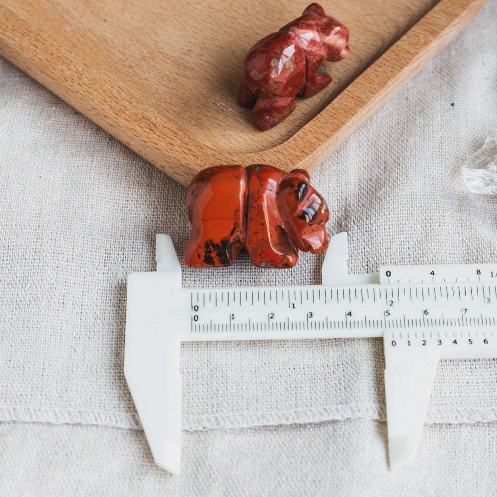 Reikistal 1.5‘’Red Jasper Bear