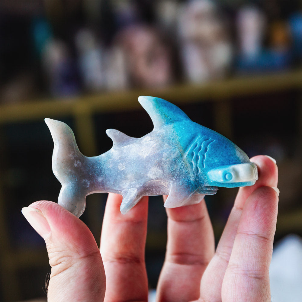 Reikistal Crystal Hammerhead Shark