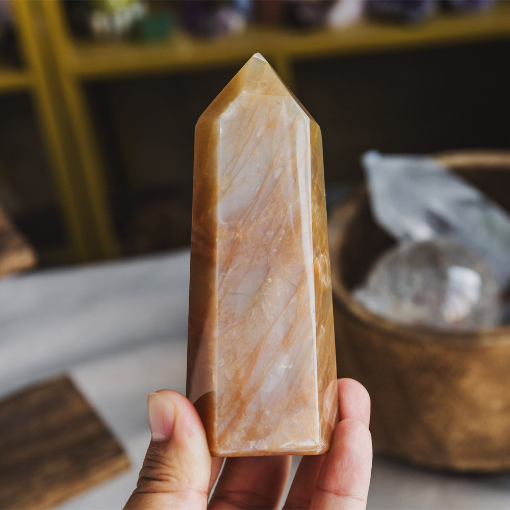 Reikistal Peach Moonstone Tower