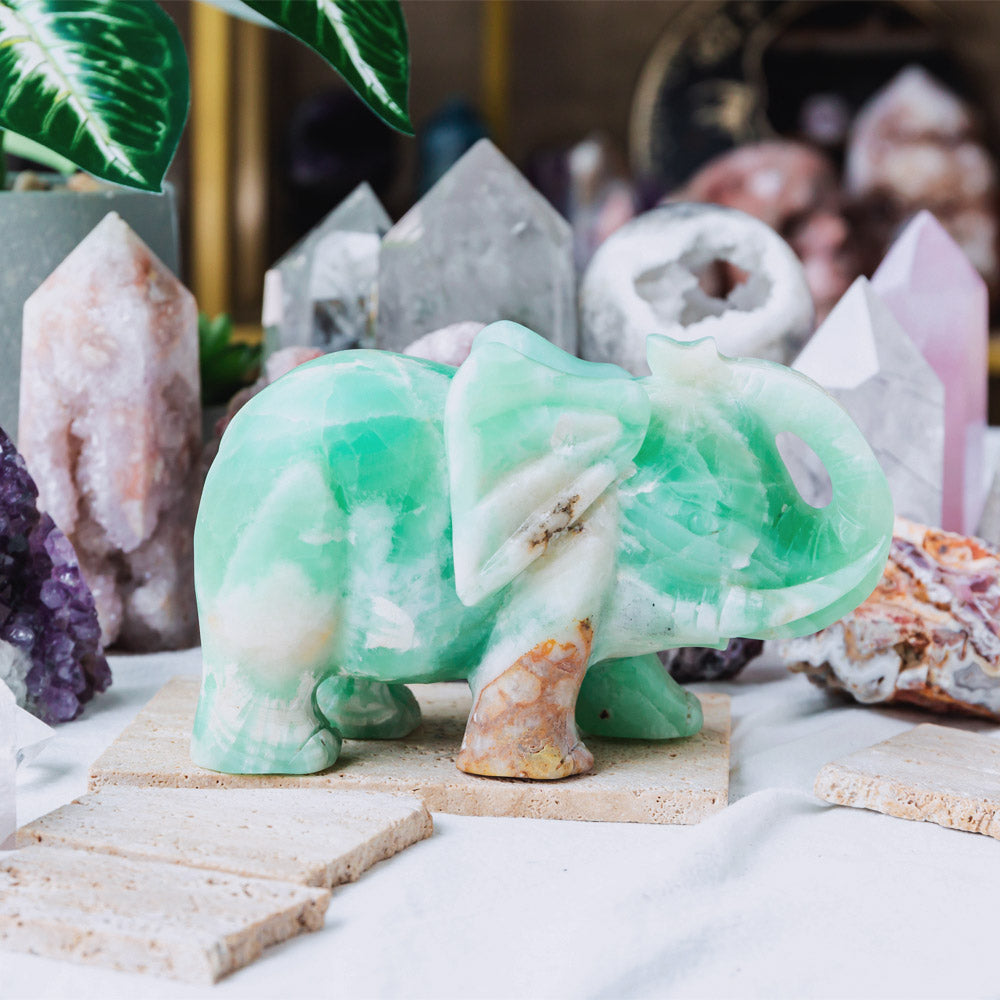 Reikistal Caribbean Calcite Elephant