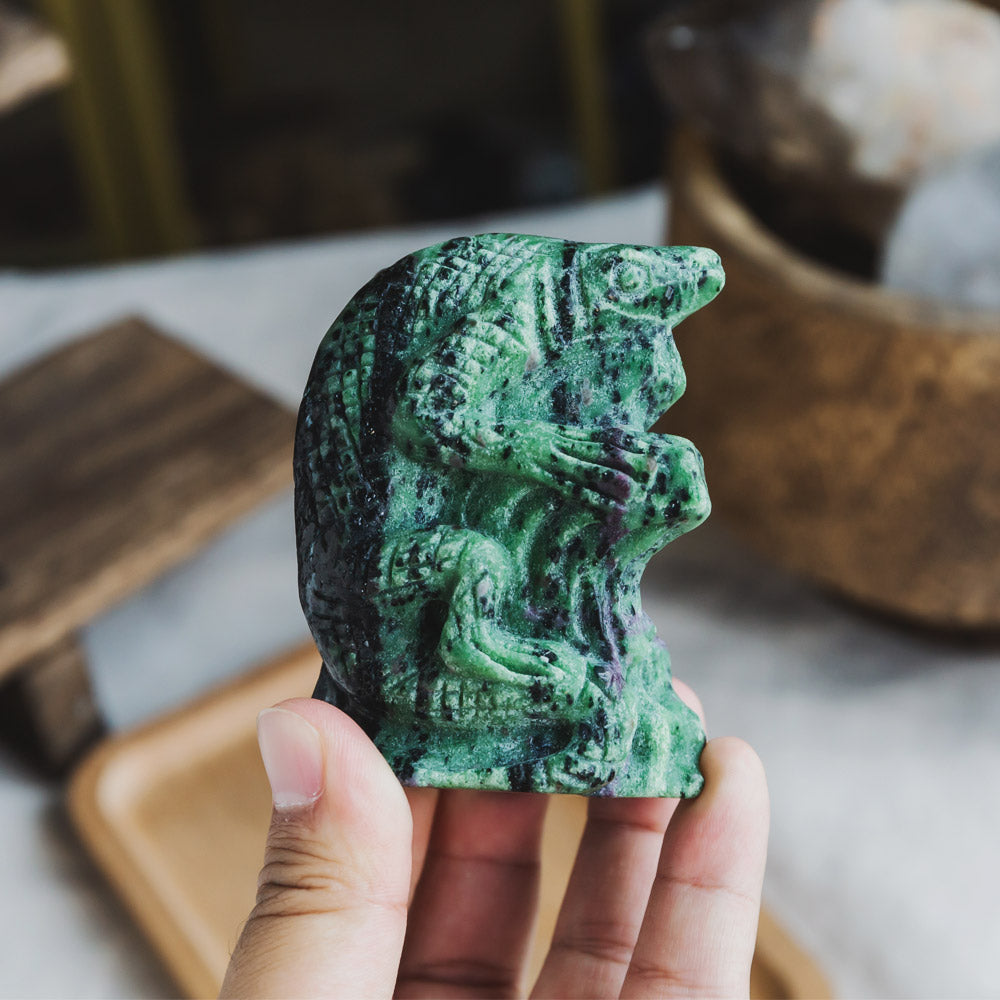 Reikistal Ruby in Zoisite Lizard