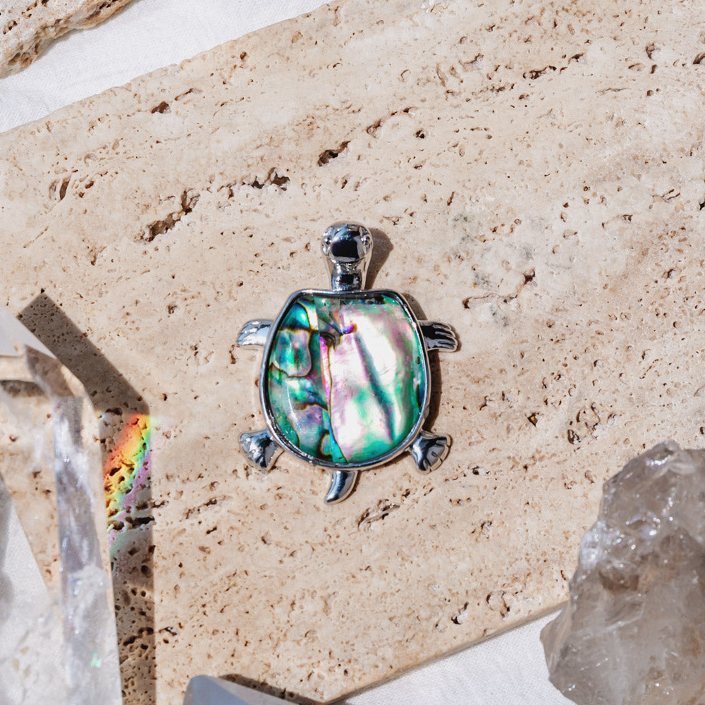 Reikistal Colorful Abalone Shell Pendant