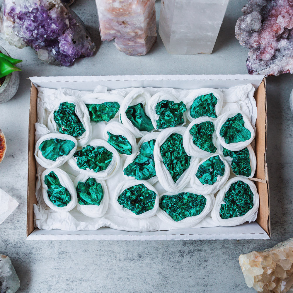 Reikistal Malachite Specimen Box