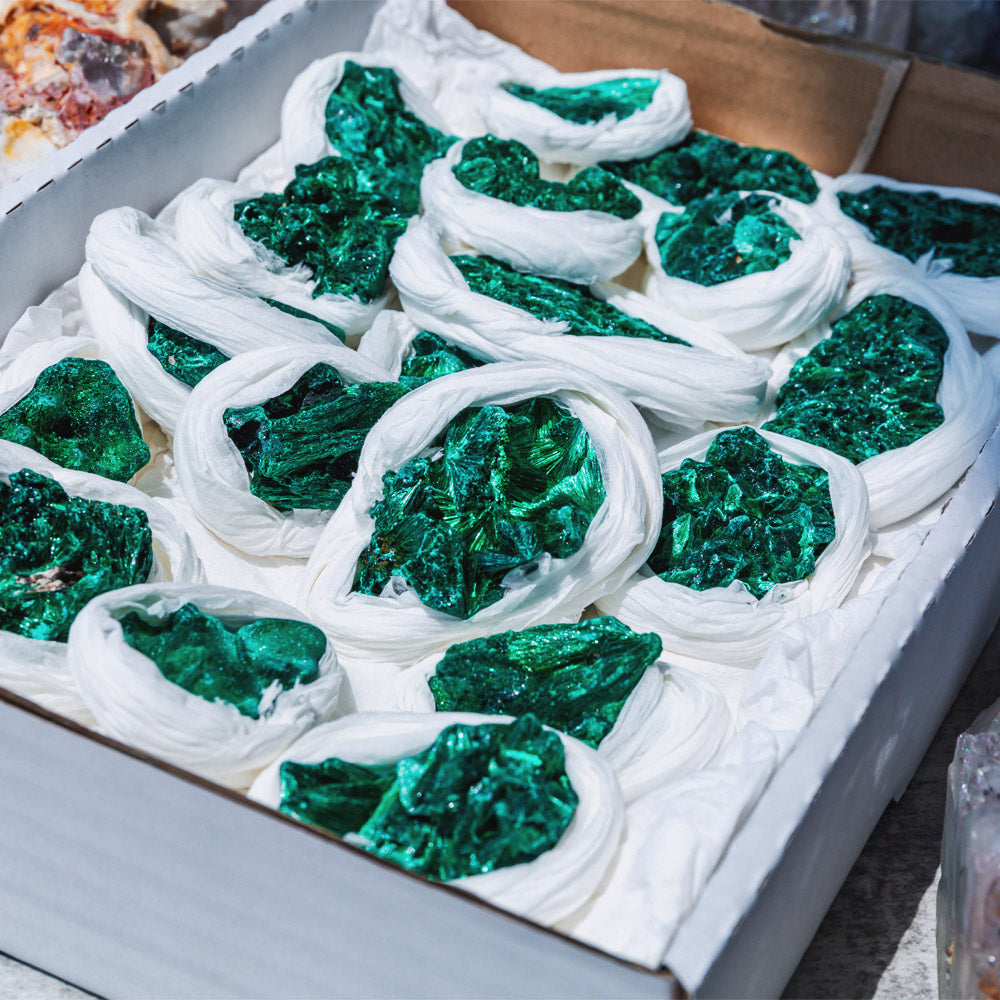 Reikistal Malachite Specimen Box