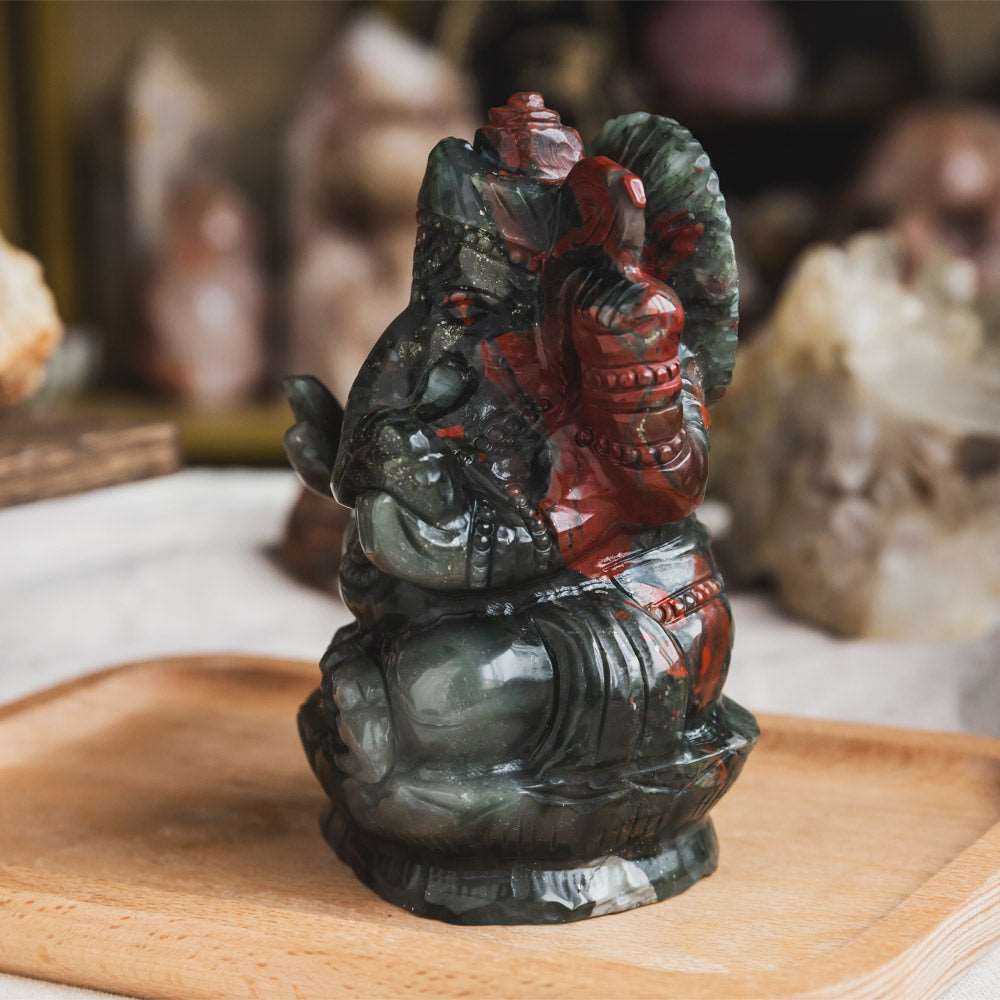 Reikistal Africa Blood Stone Ganesha