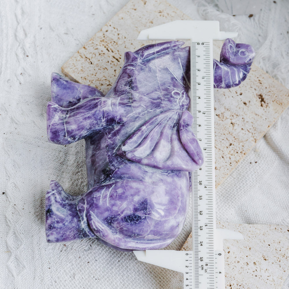 Reikistal Lepidolite Elephant