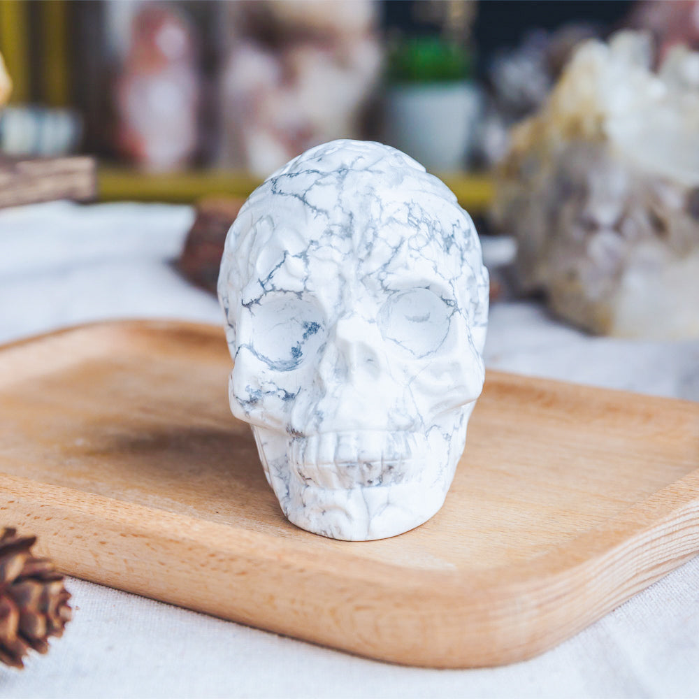 Reikistal Howlite Skull