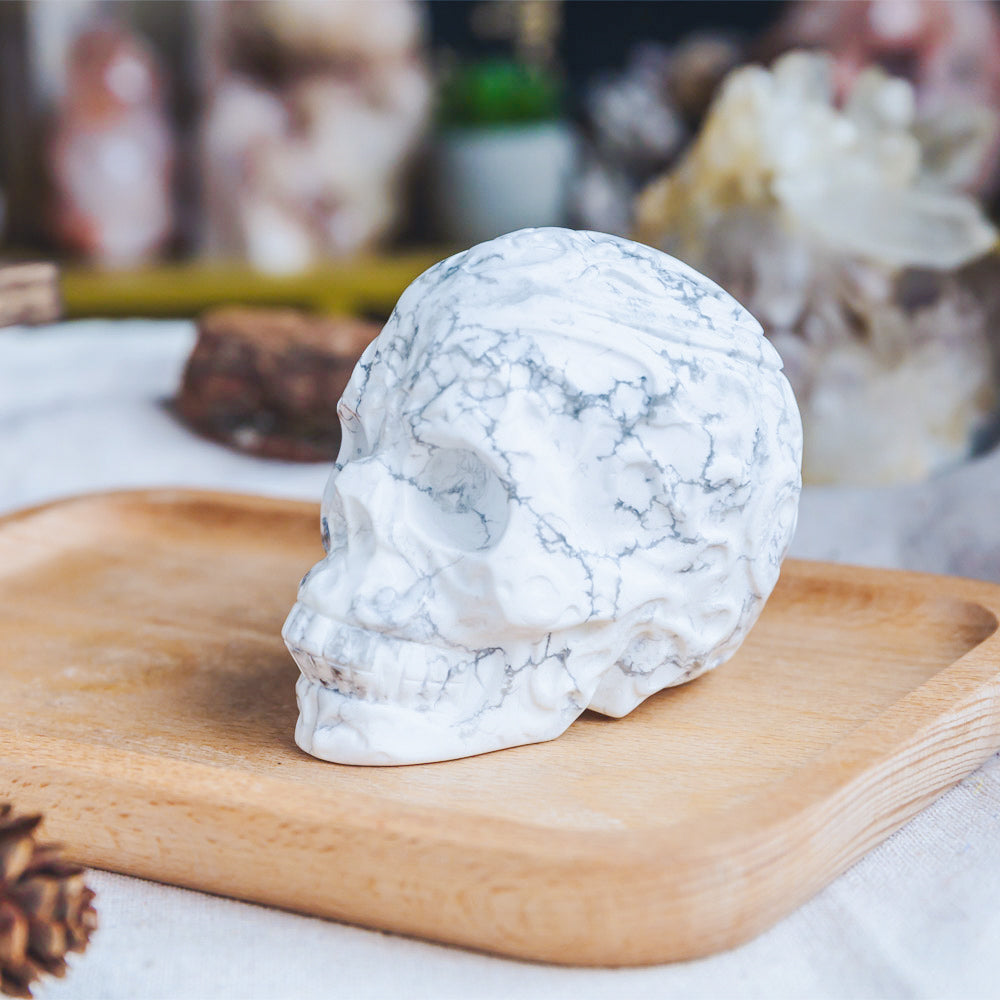 Reikistal Howlite Skull