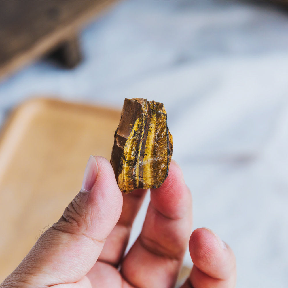 Reikistal Tigers Eye Raw Stone