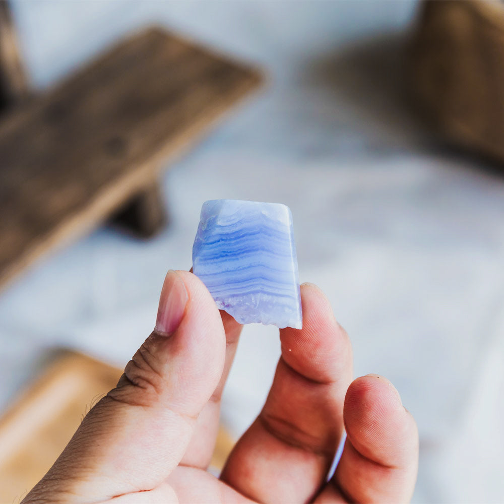 Reikistal Blue Lace Agate Raw Stone