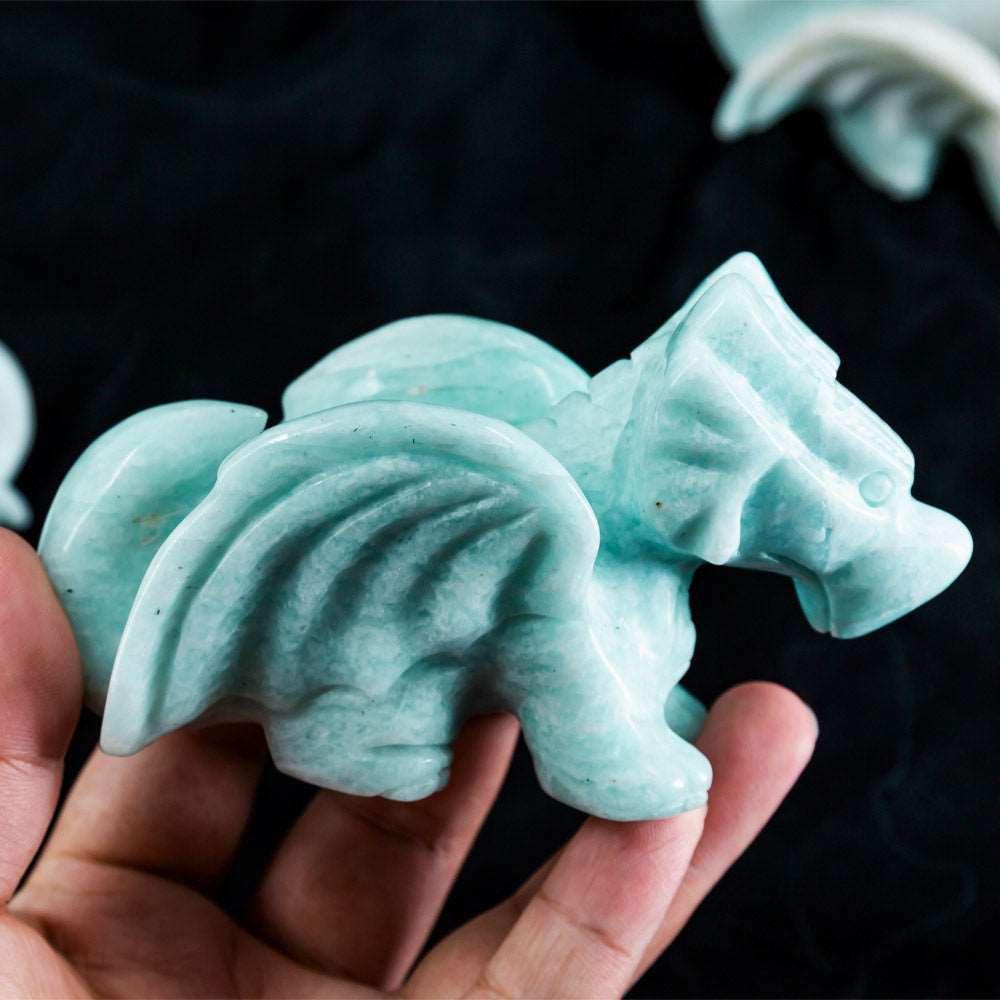 Reikistal Amazonite Flying Dragon