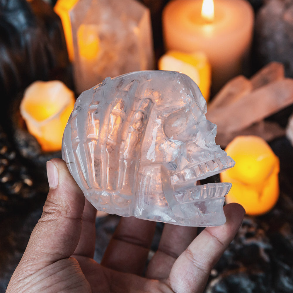 Reikistal Laurvikite Human Skulls Hand Carved