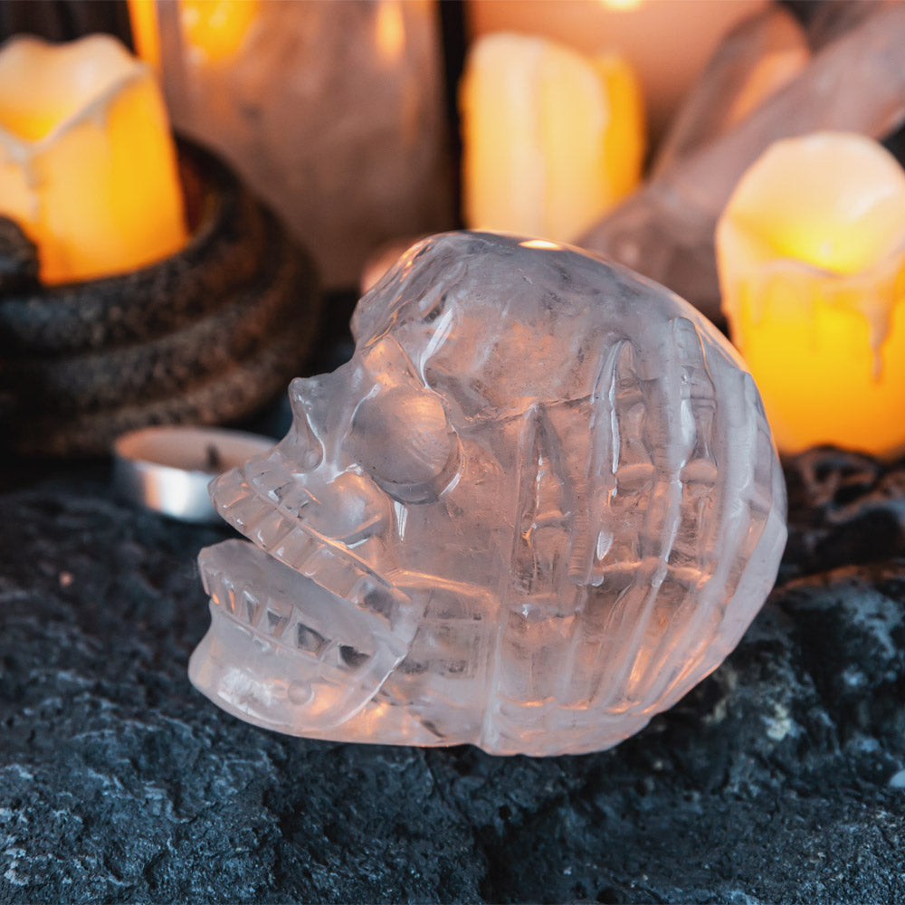 Reikistal Laurvikite Human Skulls Hand Carved
