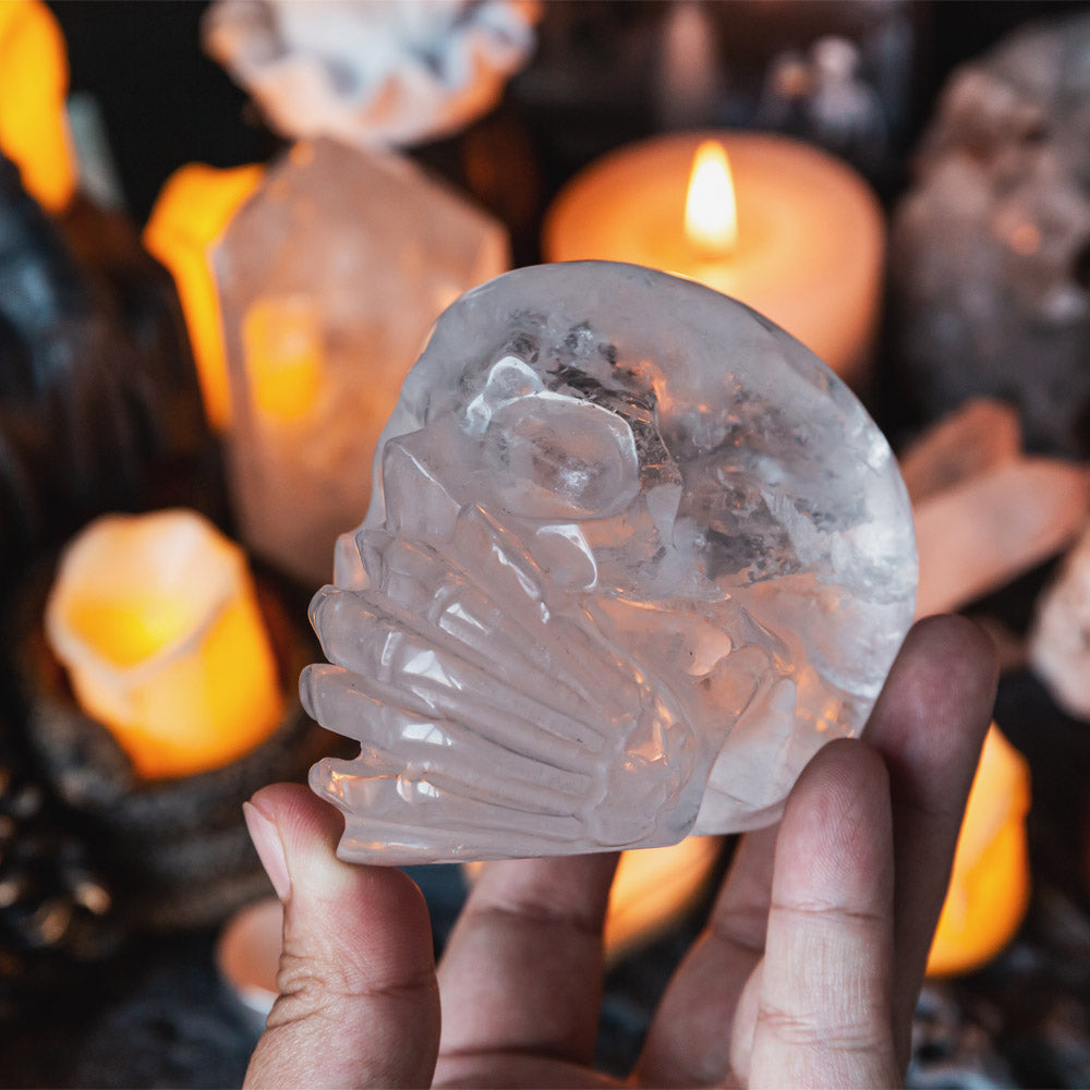 Reikistal Laurvikite Human Skulls Hand Carved