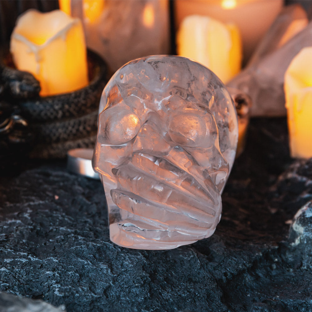 Reikistal Laurvikite Human Skulls Hand Carved