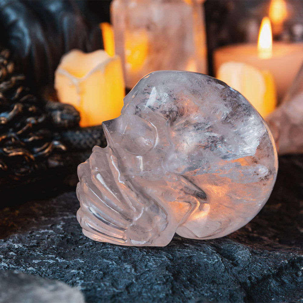 Reikistal Laurvikite Human Skulls Hand Carved