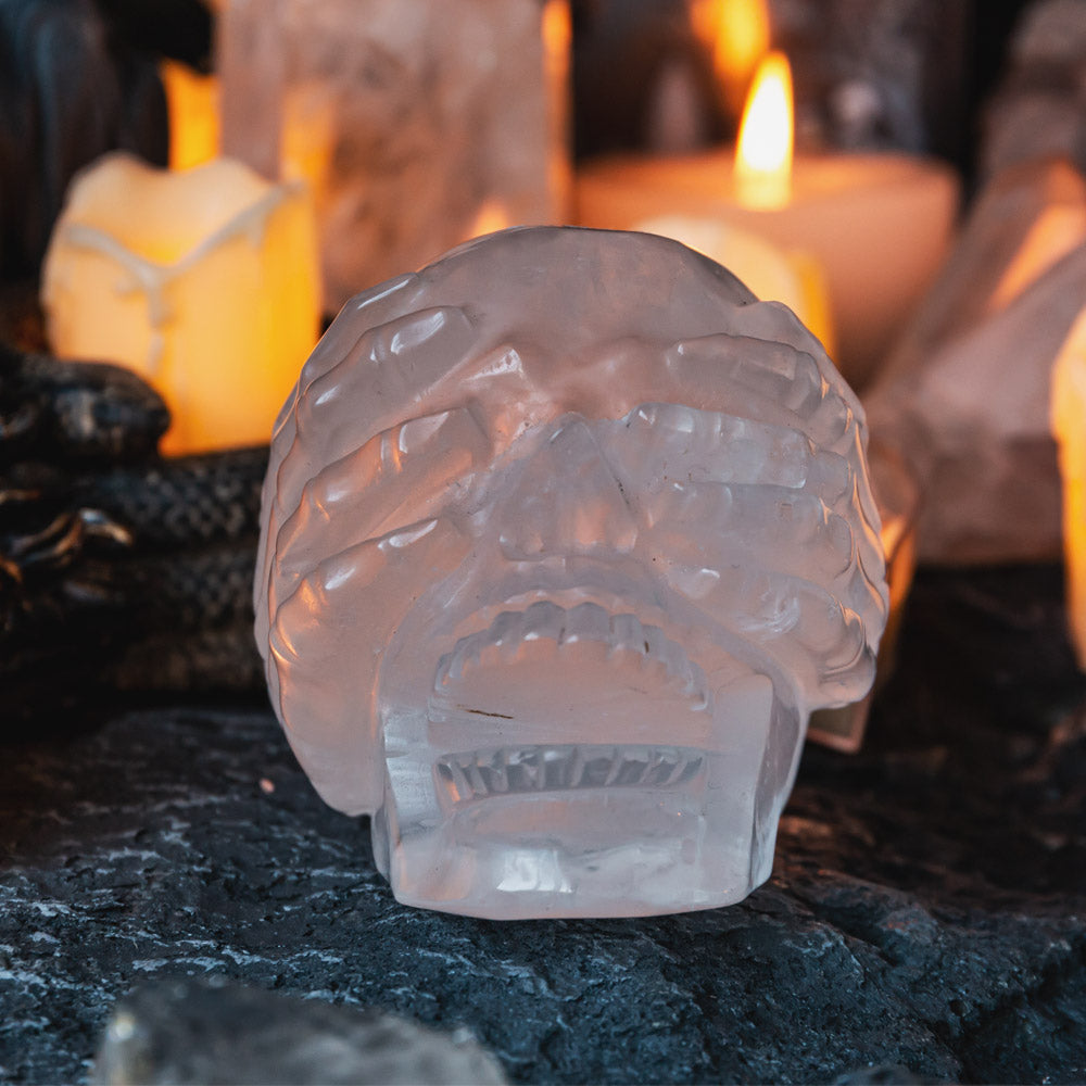 Reikistal Laurvikite Human Skulls Hand Carved