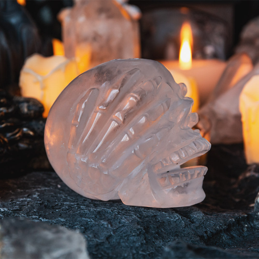 Reikistal Laurvikite Human Skulls Hand Carved