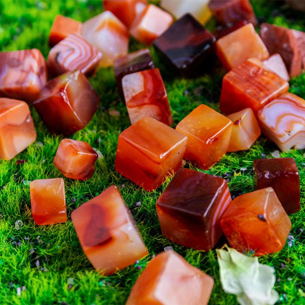 Reikistal Carnelian Cube