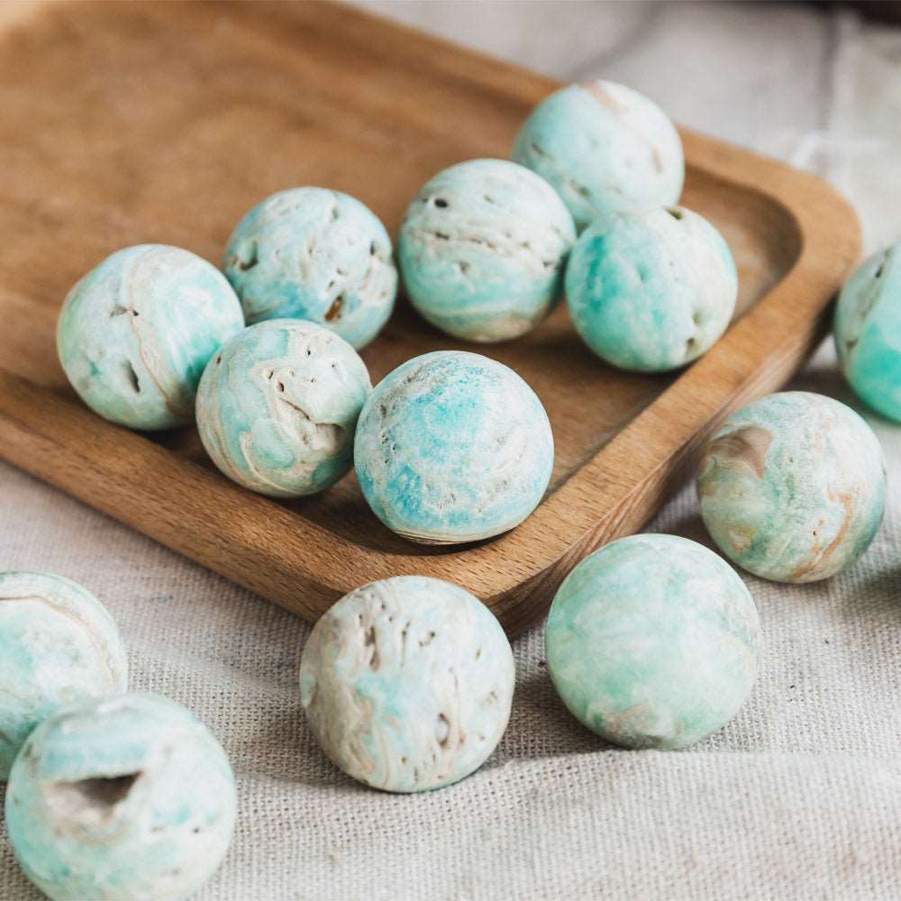 Reikistal Blue Aragonite Sphere