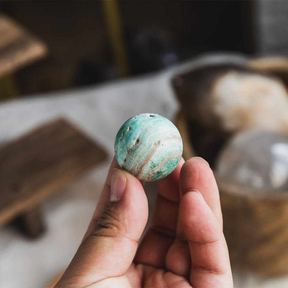 Reikistal Blue Aragonite Ball