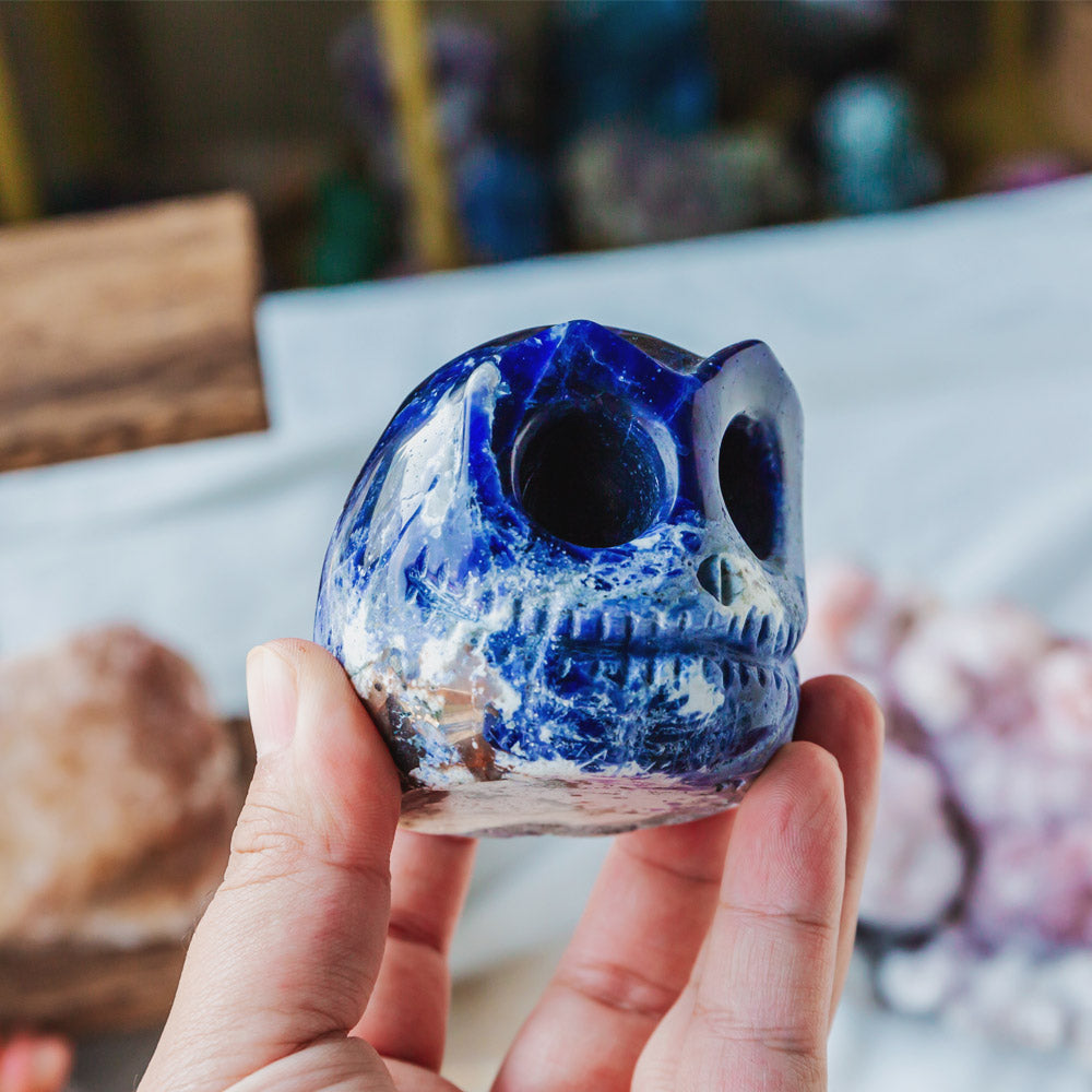 Reikistal Sodalite Jack Skull