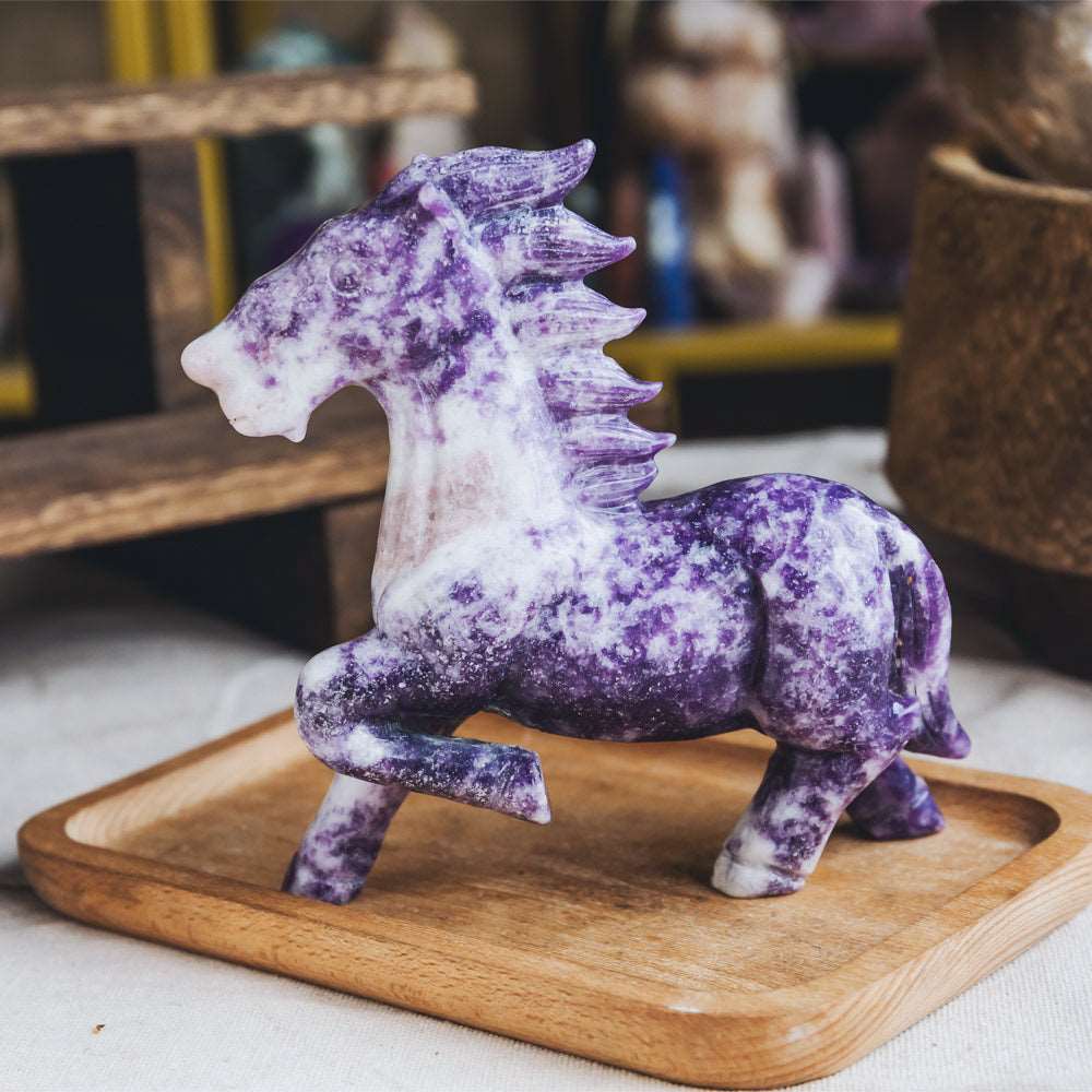 Reikistal 6'' Lepidolite Horse