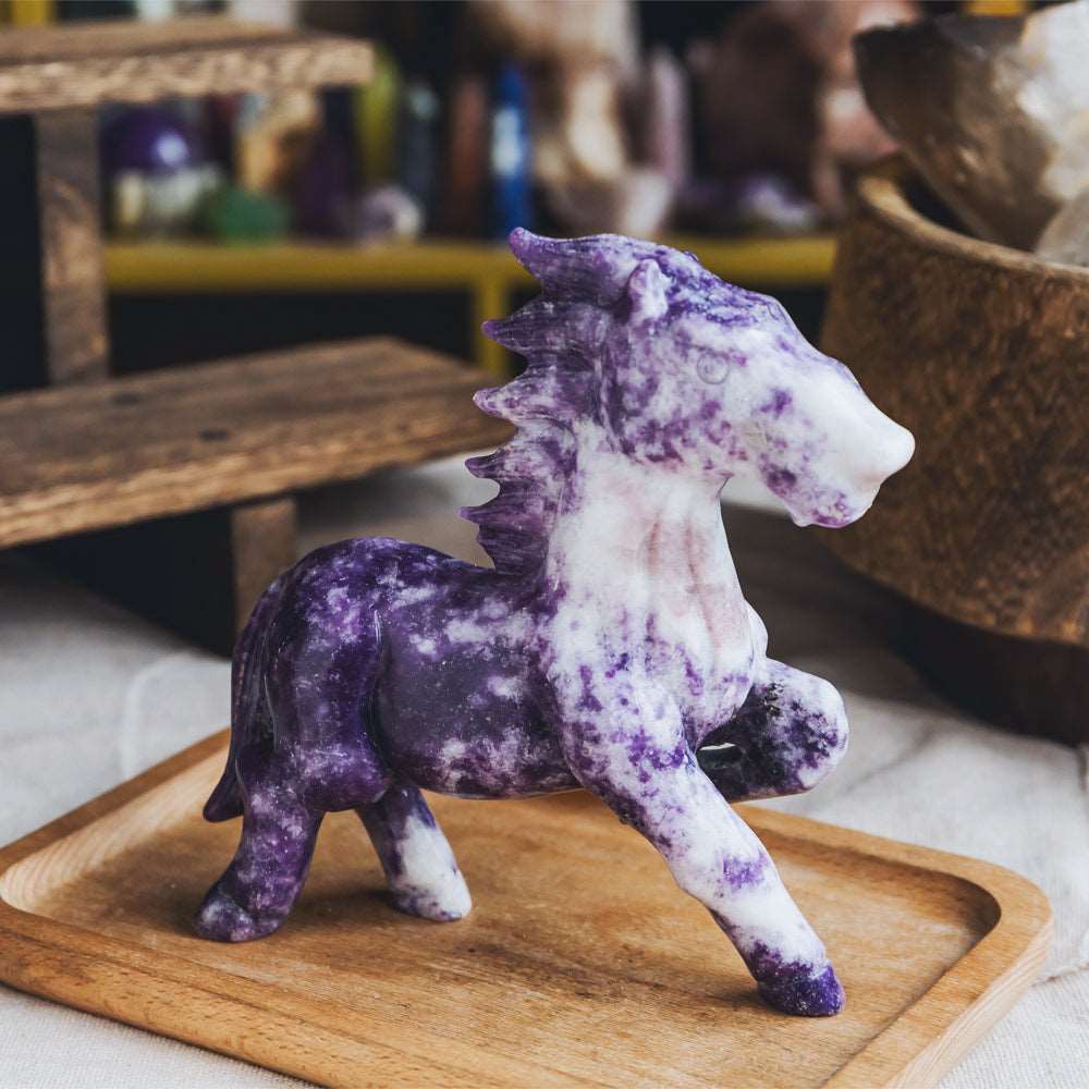 Reikistal 6'' Lepidolite Horse