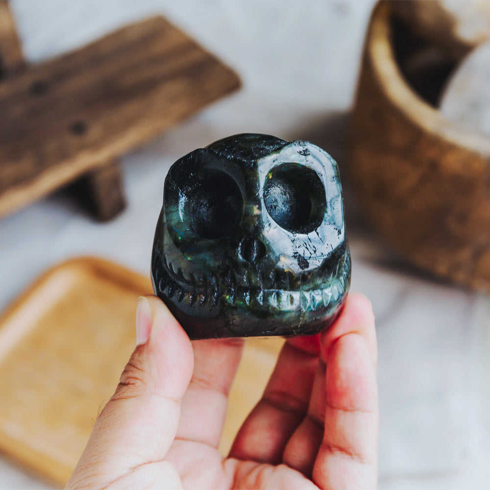 Reikistal Labradorite Jack Skull