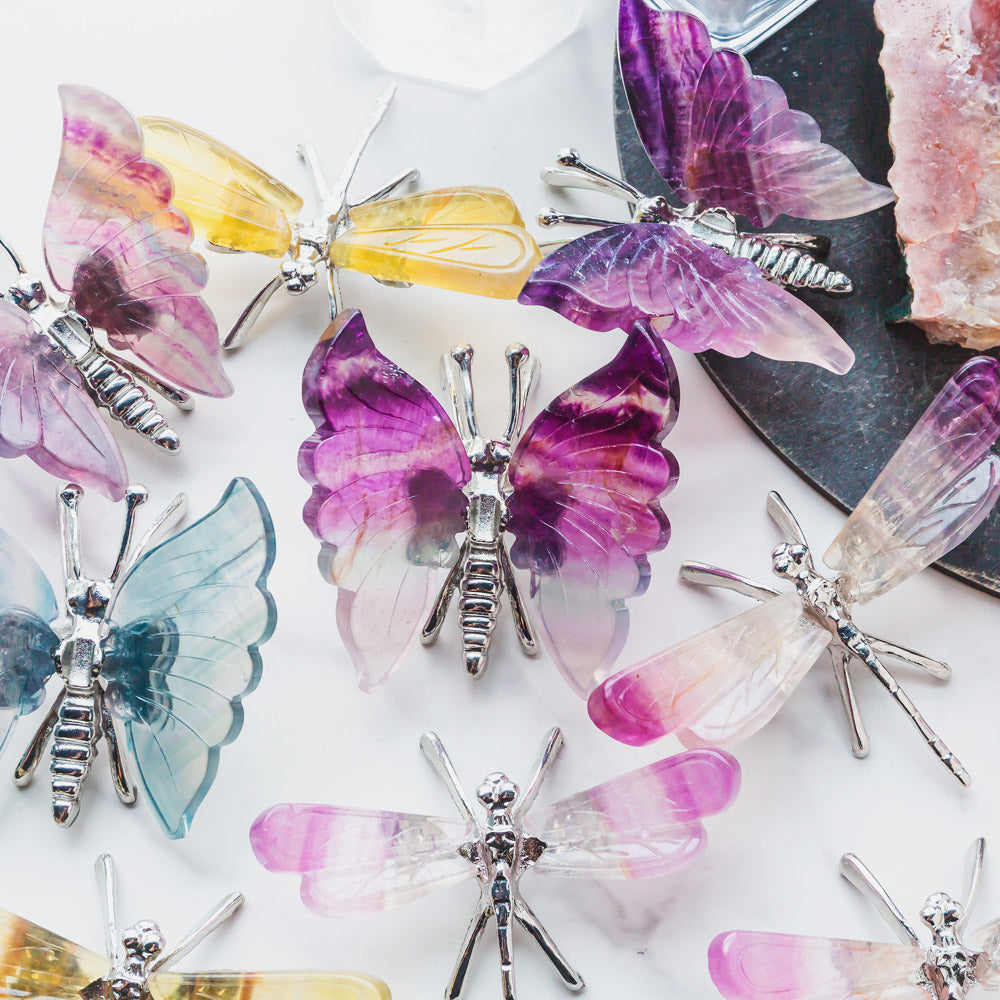 Reikistal Crystal Fluorite Butterfly