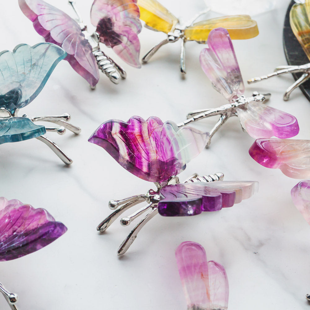 Reikistal Crystal Fluorite Butterfly