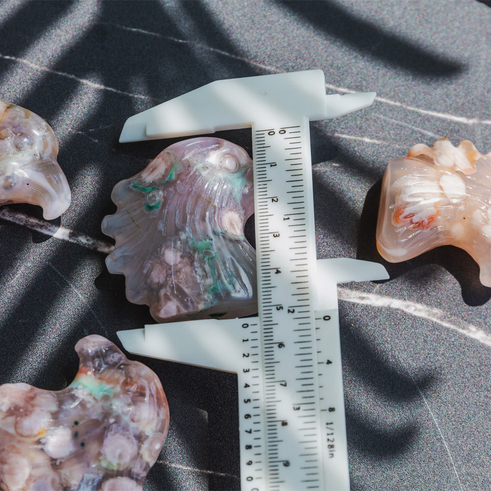 Reikistal Flower Agate Carving