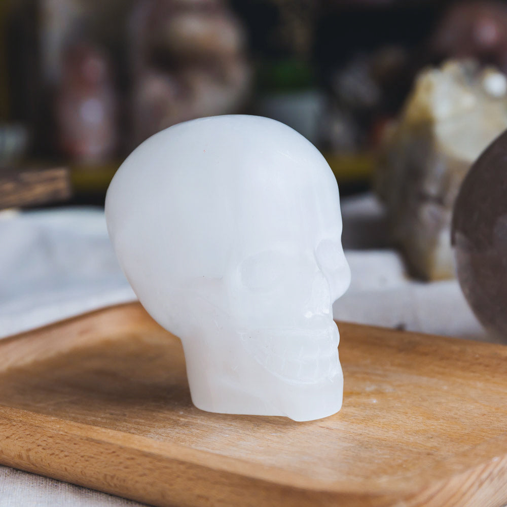 Reikistal 3" Selenite Skull