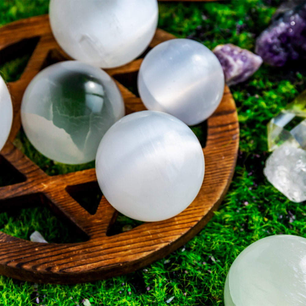 Reikistal Selenite Sphere