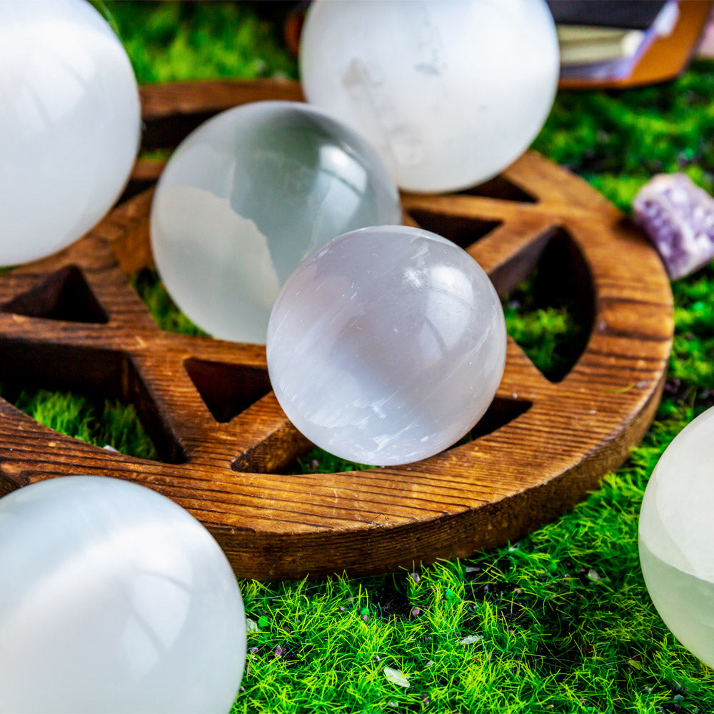 Reikistal Selenite Sphere