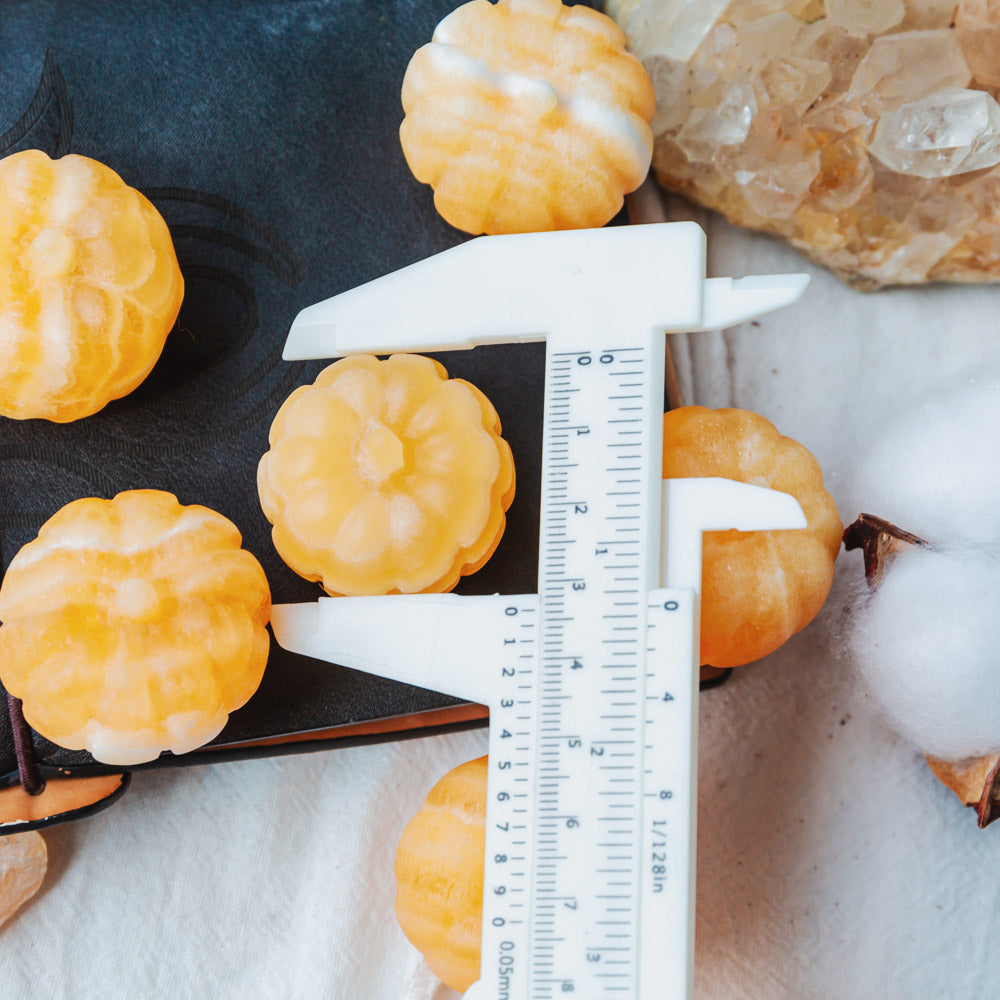 Reikistal Orange Calcite Mini Pumpkin