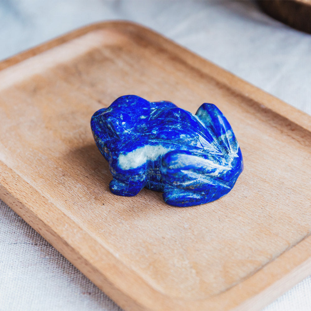 Reikistal Lapis Lazuli Frog
