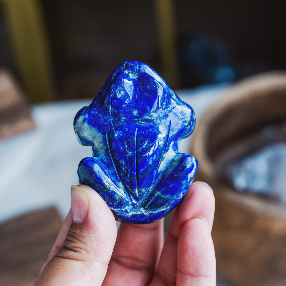 Reikistal Lapis Lazuli Frog