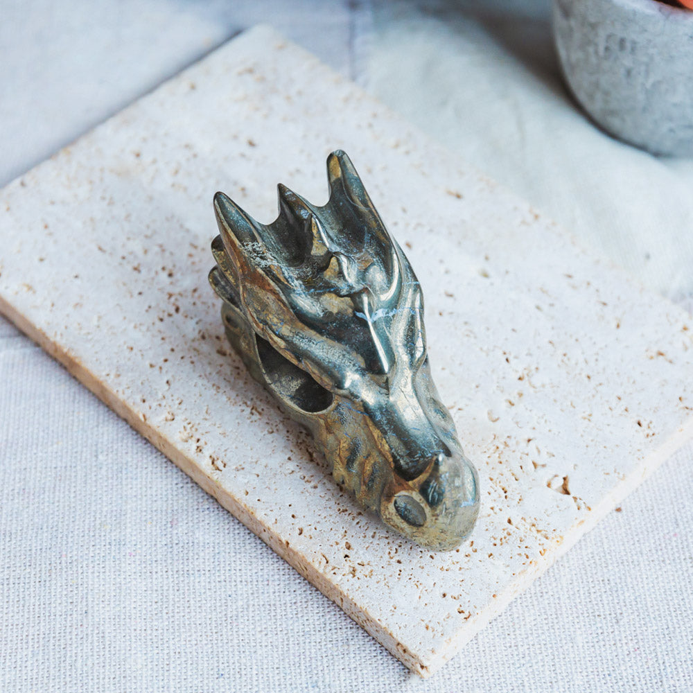 Reikistal Pyrite Dragon Head