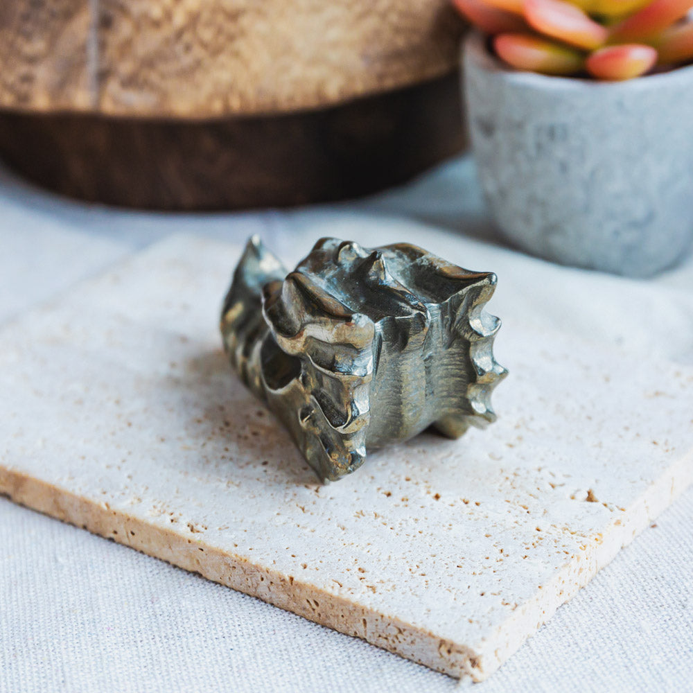 Reikistal Pyrite Dragon Head